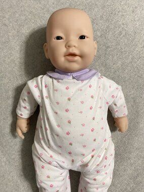 JC TOYS BERENGUER Asian 16" BABY DOLL Fabric Body Realistic Newborn W/Pacifier